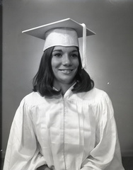 2738- Vickie Charnock cap and gown, May 20, 1970