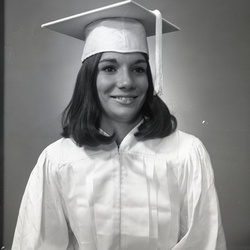 2738- Vickie Charnock cap and gown May 20 1970