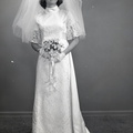 2748- Sandra McDaniel wedding dress, May 26, 1970