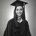 2751- Sharon Wall Majorette and cap and gown photos Edgefield, May 26, 1970
