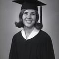 2757- Kathy Patterson cap and gown photo, May 1970
