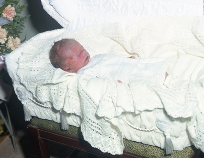 2758B- Baby in casket, June 5, 1970