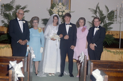 2776- Wanda LeRoy Tommy Henderson wedding Lincolnton, June 12, 1970
