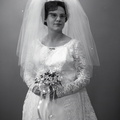 2806- Sara Russell wedding dress, July 16, 1970