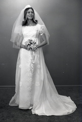 2807- Celia Lyon wedding dress, July 18, 1970