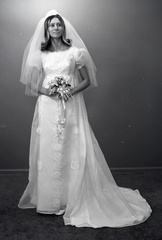 2807- Celia Lyon wedding dress, July 18, 1970