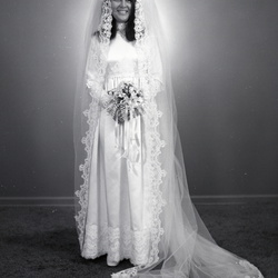 3960- Juanita Bentley wedding dress March 9 1971