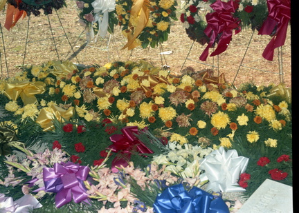 3974- Flowers on John Bowick grave, March 28, 1971