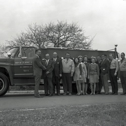3981- De La Howe new fire truck April 5 1971