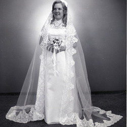 3992- Linda Bryan wedding dress April 17 1971