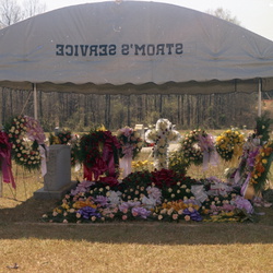 3998- Mrs Butler Miner funeral flowers April 11 1971