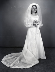 4036- Geenie Rich wedding dress, June 9, 1971