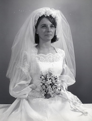 4036- Geenie Rich wedding dress, June 9, 1971