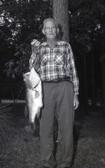 4050- Mr Jim Ed Wiley with fish, June 1971