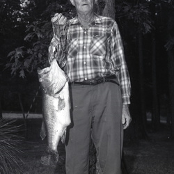 4050- Mr Jim Ed Wiley with fish June 1971