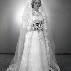 4053- Jan Scott wedding dress July 1 1971