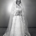 4053- Jan Scott wedding dress, July 1, 1971