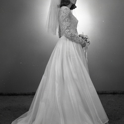 4055- Wessie Osborne wedding dress July 3 1971