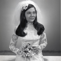 4057- Isabelle Long wedding dress July 17 1971