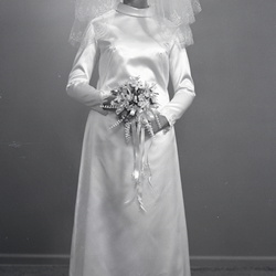 2828- Jackie Fooshe wedding dress August 18 1970
