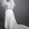 2829- Brenda Tankersley wedding dress, August 20, 1970