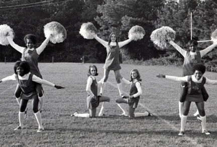 4104- McCormick High School cheerleaders, September 29, 1971