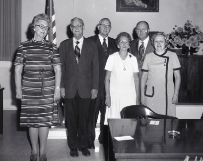 4110- McCormick County Historical Society officers, October 4, 1971