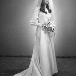 4116- Annette White wedding dress October 14 1971