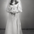 4116- Annette White wedding dress, October 14, 1971