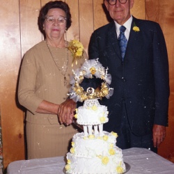 4119- Mr and Mrs Jamie Sanders 50th wedding anniversary October 17 1971