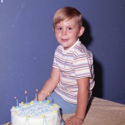 4125- Todd Dillashaw 5th birthday and Bonnie Franc September 14 1971