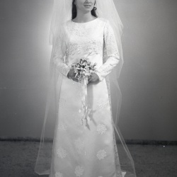 4166- Marilyn Wates wedding dress December 11 1971