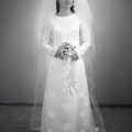 4166- Marilyn Wates wedding dress, December 11, 1971