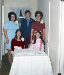 4176- Brenda Timmerman wedding, Lincolnton, December 27, 1971