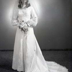 4213- Barbara White wedding dress February 12 1972