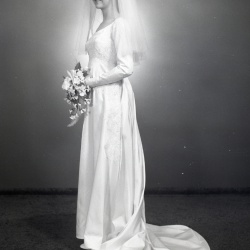 4224- Sharon Carroll wedding dress February 27 1972