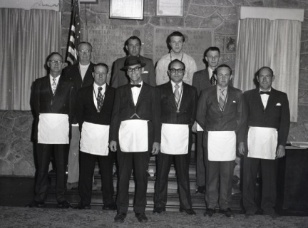 4225- Mine Lodge Officers A F M, February 28, 1972