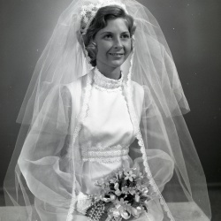 4315- Debbie Dorn wedding dress June 27 1972