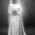 4345- Beverly McGee wedding dress, August 13, 1972