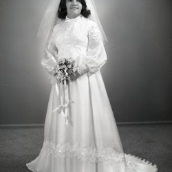4372- Joyce Gilchrist wedding dress September 12 1972