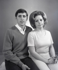 4404- Debbie Parham and Husband, October 26, 1972