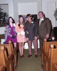 4438- Maxine Reynolds Terry Gable wedding, December 3, 1972
