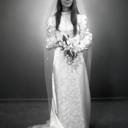 4599 Sharon Britt wedding dress 2 July 1973