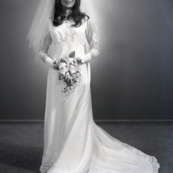 4623 Glenda Wall wedding dress 24 August 1973