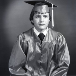 4994 Larry Lagroom cap and gown  7 August 1976