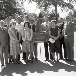 5262 Pete Grant Tennis Court Dedication 12 October 1980