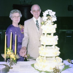 5279 Mr and Mrs W M Creswell 50th wedding anniversary 28 December 1980