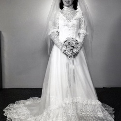 5455 Bonnie Franc Edmonds wedding dress 1984