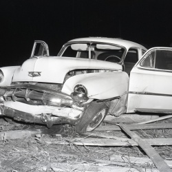M130 Mid Self Wreck at DornMill 30 September 1958