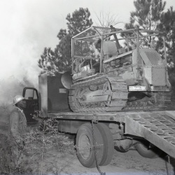M151 Forest fire at Clarks Hill 21 November 1958